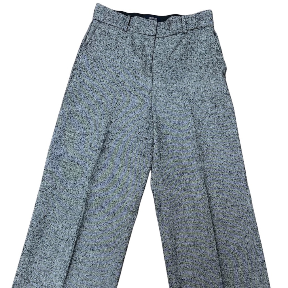 Hobbs London Tailored Tweed Wide-Leg Trousers